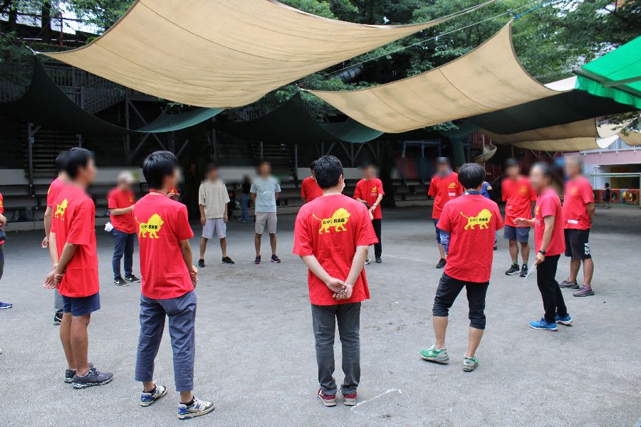 おやじ倶楽部 初夏の園庭開放イベント『ミニ運動会&シャボン玉大会&バーベキュー』の様子