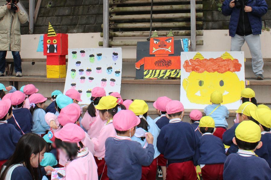 節分『豆まき』の様子