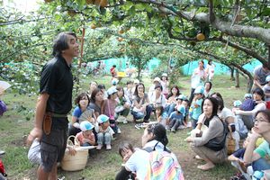 年少組 親子梨狩りの様子
