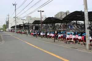 年長組 園外保育の様子～鷺沼公園～