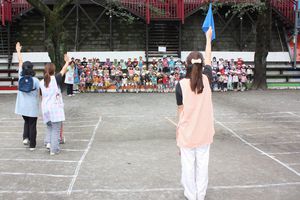 年少組 学年集会「交通安全講習会」の様子