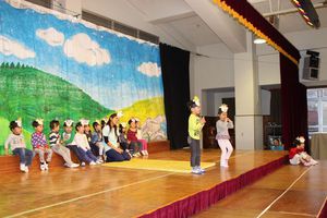 年少組「はっぴょうかい」の様子