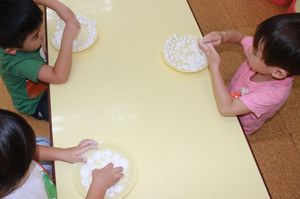年少組 お月見パーティーの様子