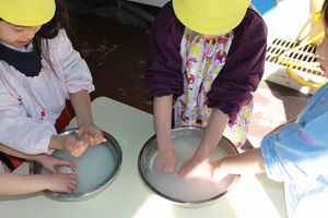 もちつきの様子