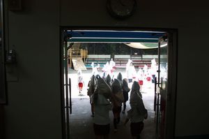 避難訓練の様子