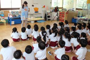 年長組 クッキング第三弾「カレー給食に向けて・・・」の様子