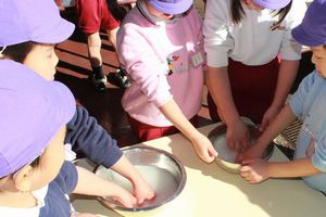 もちつきの様子