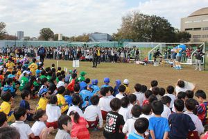 川崎市幼稚園サッカー秋季交流大会の様子 さぎぬま幼稚園